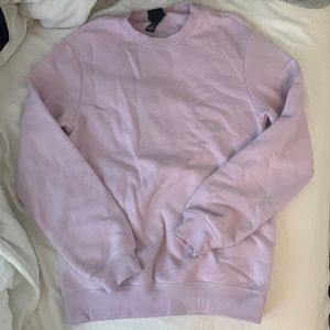 womens light purple crewneck sweatshirt